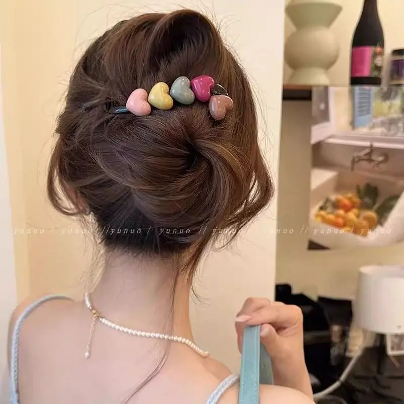 Kẹp Tóc Xoắn Hạt Cầu Vồng, Phong Cách Cổ Điển Kẹp Tóc Một Dây Dây Đeo Dành Cho Nữ, Kẹp Tóc Càng Cua Búi Tóc Sau Đầu, Phụ Kiện Tóc Cao Cấp Mới, Bộ Sưu Tập 11k Người, 2025
