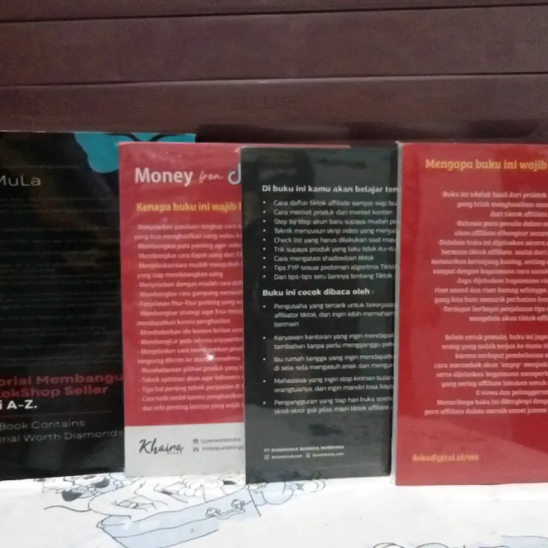sepakat 4 Buku tikitok kitab hitam, kitab merah, shop seller , Money from tiktok 2