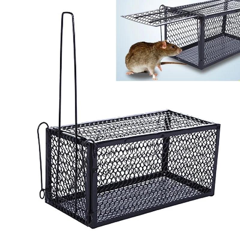 Product Introduction of Smart Self-locking Mousetrap Safe Firm Iron Net Household Mouse Catcher Metal Reusable Humane Indoor Outdoor Rat Trap Rat Cage 1