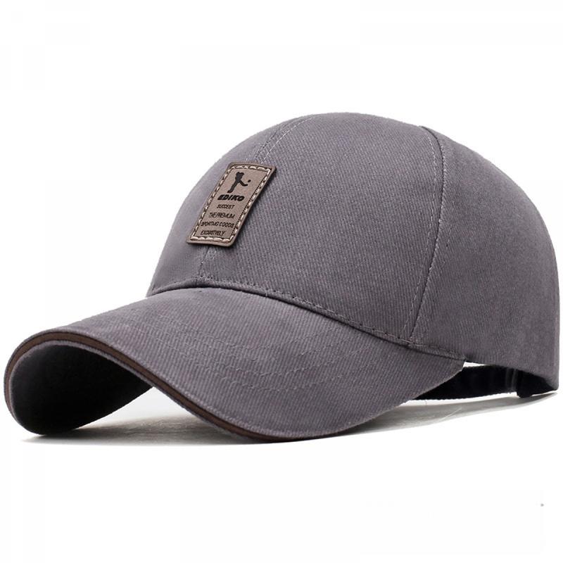 Mũ Bóng Chày Nam, Phong Cách Hàn Quốc Mới, Mũ Lưỡi Trai Logo Giữa, Unisex, Thích Hợp Cho Mùa Xuân Và Mùa Thu, Mũ Chống Nắng Giải Trí Ngoài Trời. Hat Nón 4