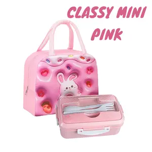 CLASSY MINI || Kotak Makan Lunch Box Set Paket Sendok Garpu Tas Bekal Makan Anak Sekolah Dewasa CLASSY MINI || Kotak Makan Lunch Box Set Paket Sendok Garpu Tas Bekal Makan Anak Sekolah Dewasa