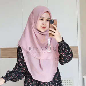 Haira Scarf By Risaniq || Hijab Persegi Oval Ekslusif Basic || Hijab Square Oval Simple Anti Letoy - Kerudung Muslim Persegi ala Malay Segi Empat