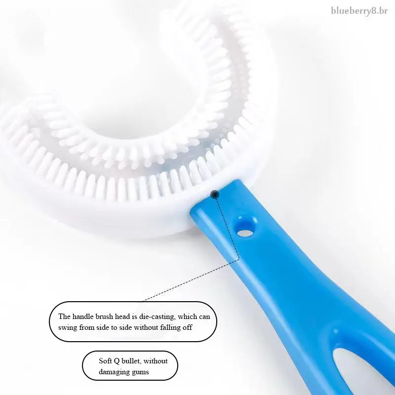 Bàn Chải Đánh Răng Hình Chữ U, 360 Độ, Dành Cho Trẻ Em Từ 2-12 Tuổi, Đồ Dùng Phòng Tắm, Dụng Cụ Làm Sạch Răng 6