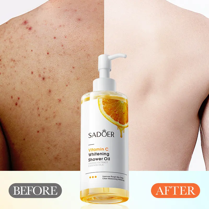 Vitamin C Whitening Shower Oil Deep Cleansing Body Shower Liquid Beauty Salon Series