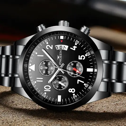 Đồng hồ thời trang AF50 - Thời trang, sang trọng Baỏ hành 12 tháng + tặng 01 nhẫn - Watch Nam Đeo Tay Voi hanboro 6