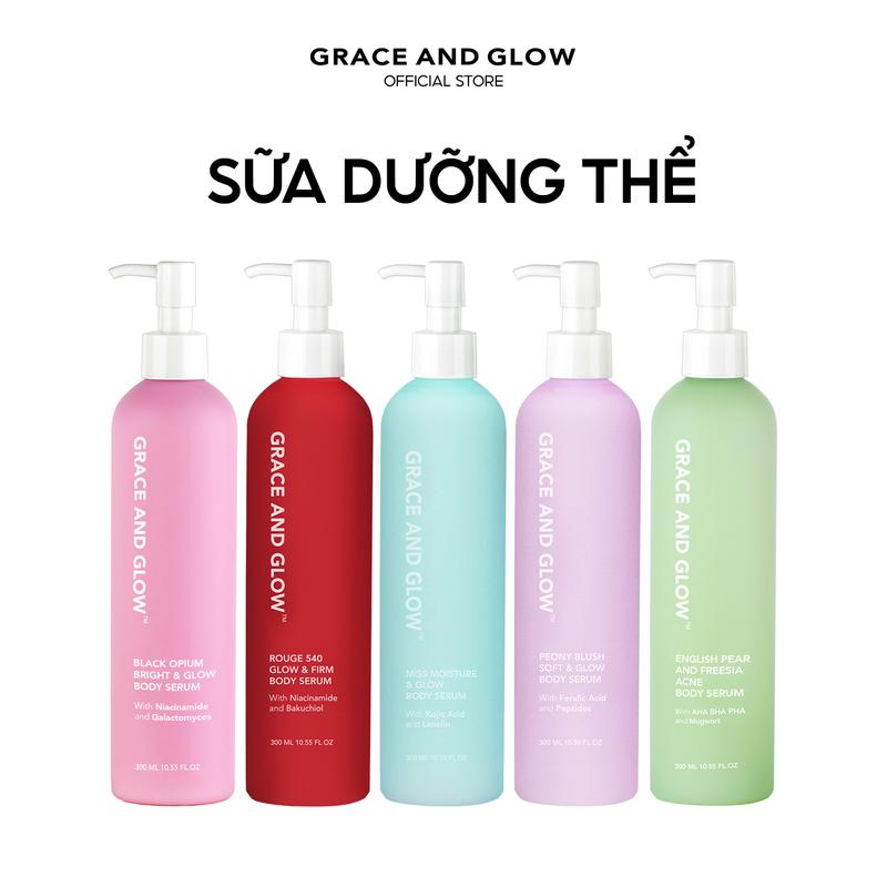 5 Loại Sữa dưỡng thể Grace and Glow Body Serum 300ml Làm Đẹp Da Dưỡng Body Lotion