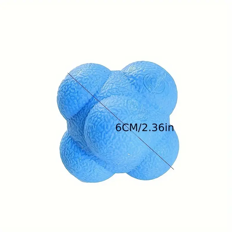 3pcs Hexagonal Speed Training Balls, Sensitivity Response Elastic Balls, Natural Rubber Agility and Reflex Training, Various Colors, Suitable for Adults, Suitable for Independence Day, New Year, Labor Day, Father's Day, Teacher's Day 3