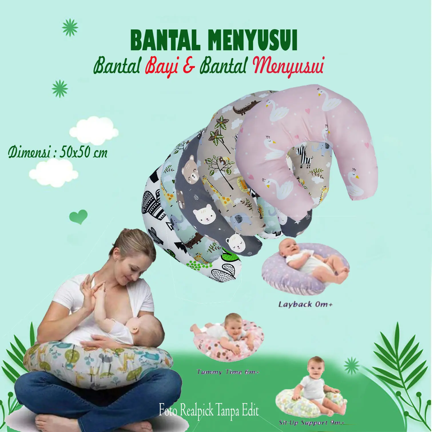 Bantal Menyusui Bayi Baru Lahir Nursing Pillow Baby Bantal Manyusui ASI bayi TERMURAH Bantal Busui Bayi
