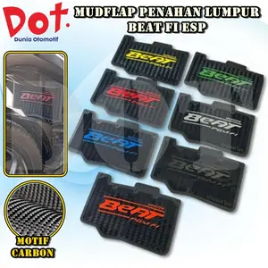 MUDFLAP BEAT FI F1 MUD FLAP MUDLAP KARET PENAHAN LUMPUR PELINDUNG DINAMO SPKABOR KOLONG Karbon Motorcycle Spakbor Kendaraan Sepeda MOTOR