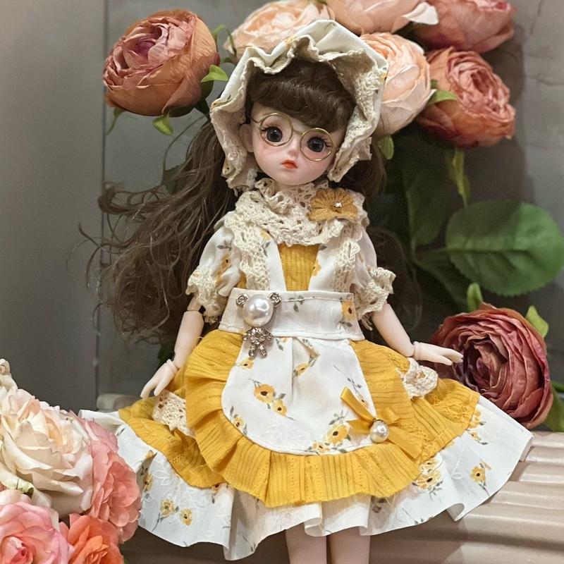 Búp bê 2024bjd Quần áo búp bê 6 điểm 30cm mặc quần áo Bộ đồ công chúa Đồ chơi búp bê nổi tiếng trên mạng cho bé gái 6