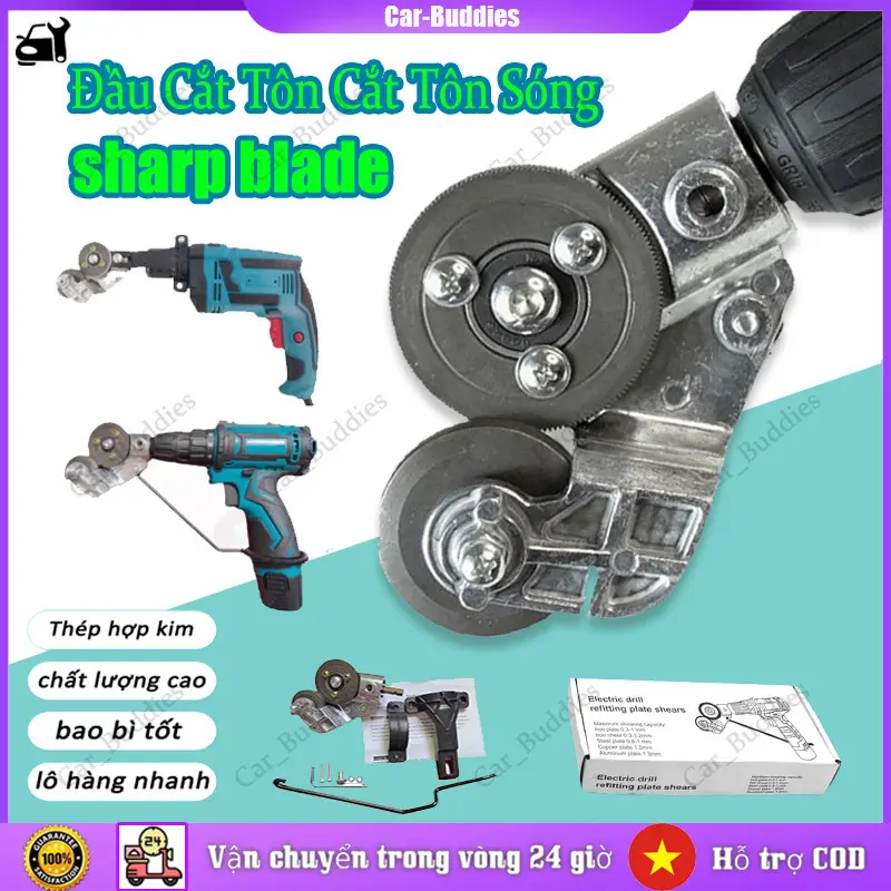 ⚡️COD⚡️Đầu Cắt Tôn, Cắt Tôn Sóng Thép Và Inox - Lưỡi Cắt Tôn Gắn Máy Khoan. Đầu Cắt Tôn Gắn Máy Khoan
