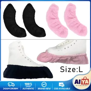 Skate Blade Guard Bladeguard Protector Cover Ice Skating Shoes Bahan Kain Mewah Aksesoris Pelindung Pisau Sepatu Seluncur Es Figure Skating Hockey