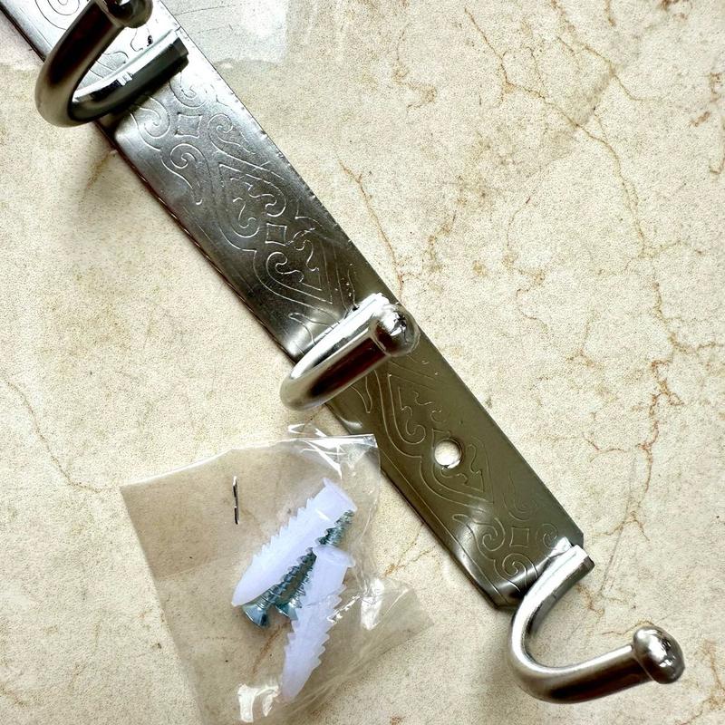 7 MÓC Thanh la khoan tường inox 201 dày chắc dùng treo đồ phòng tắm phòng ngủ tolet nhà bếp treo quần áo vật dụng Treo Tường 3