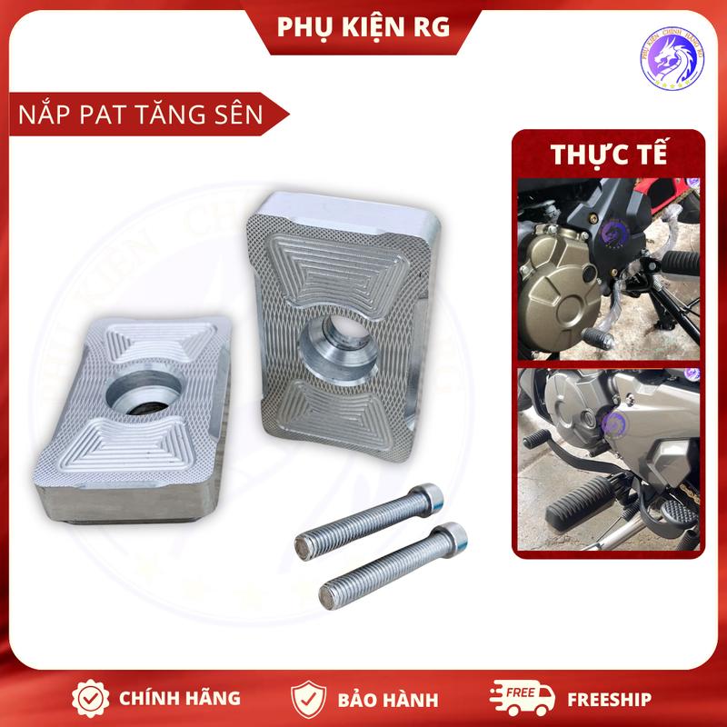 Nắp pát tăng sên âm nhôm cnc cho full loại xe ex150 winner sonic satria raider future jupiter Phụ Kiện