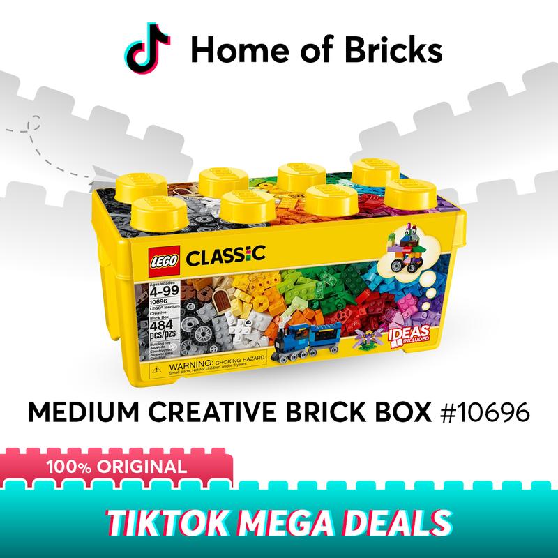 [Ready Stock] - LEGO Classic 10696 Medium Creative Brick Box (484 Pieces) Building Toys