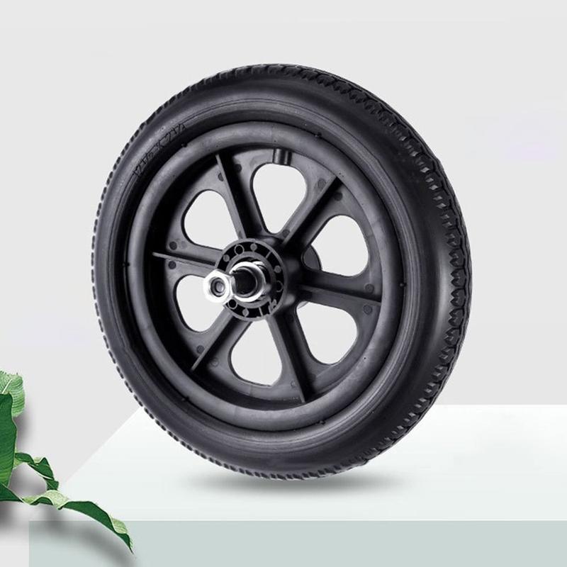 Product Introduction of Flexible 12Inch Shopping Cart Wheels Wear-resistant Anti Slip Travelling Trolley Caster Replacement Wheelchair Rear-wheel Castor Wheelchair Accessories 19