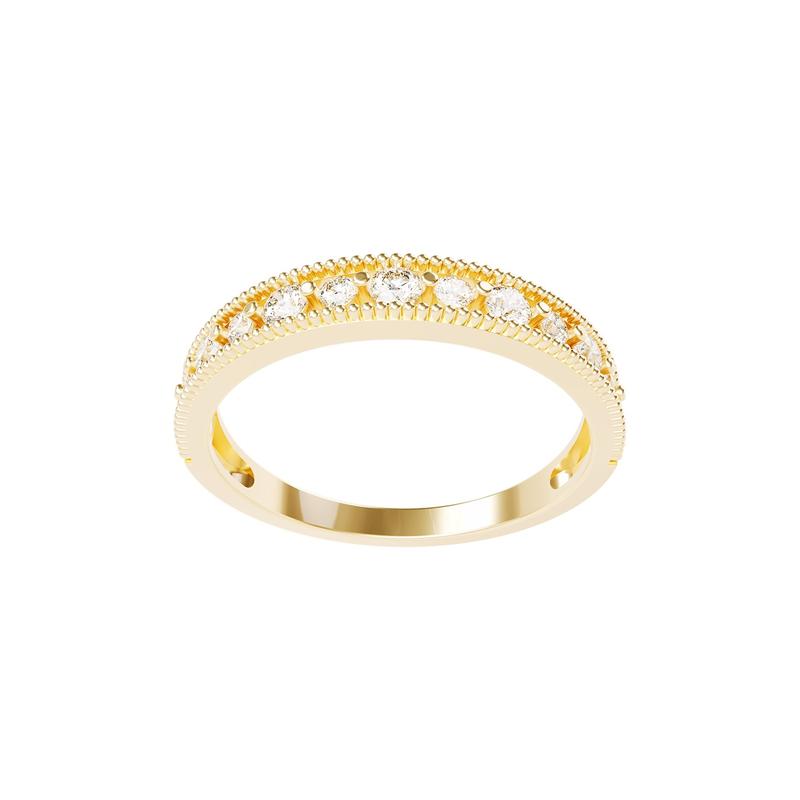 HuyThanhJewelry NLF455 Nhẫn nữ vàng tây 10k Gắn Đá Cz 2