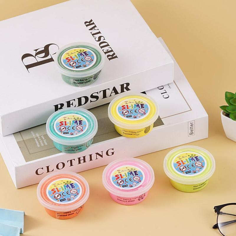 Product Introduction of Slime Fluffy Floam DIY Soft Cotton Slime Kit Fruity Flavor Slime Soft Mud Kids Relieve Stress Creative Squeezing Toys 15