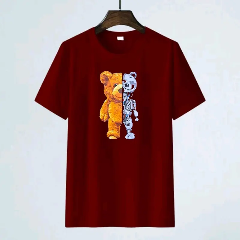 Baju kaos oblong dewasa dan anak anak perempuan/laki laki gambar teddy bear/katun TC 28s adem Fashion 4