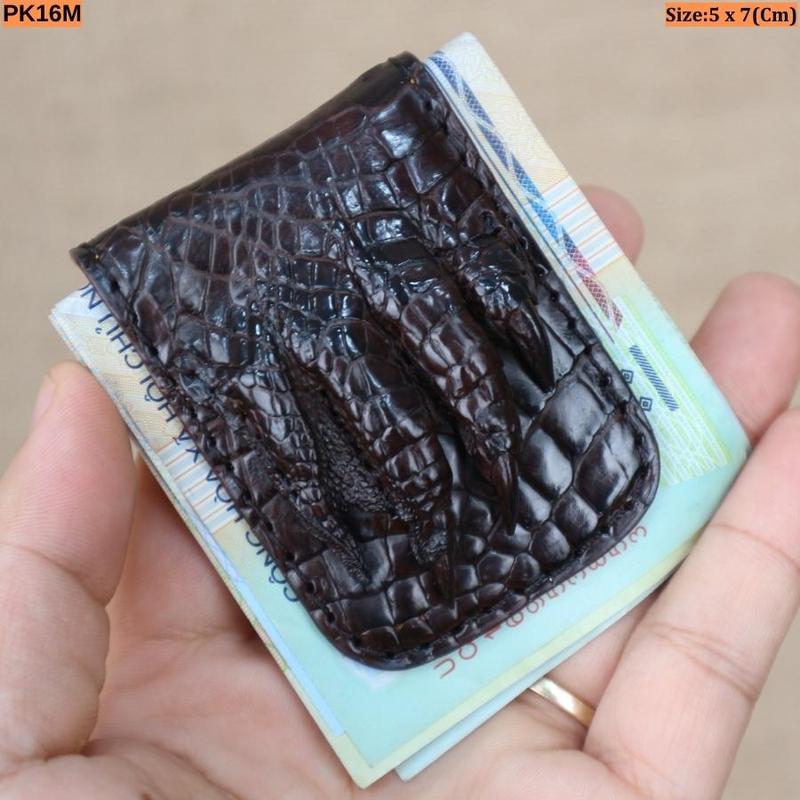 Ví Kịp Tiền Da Cá Sấu Vân Chân Konavis Mã PK16M
