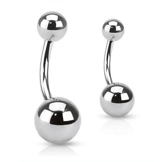 Khuyên Rốn Bóng Thép Không Gỉ, Khuyên Rốn Bụng Thanh Tạ, Khuyên Cơ Thể, Khuyên Rốn, [ĐIỀU TRA] 3
