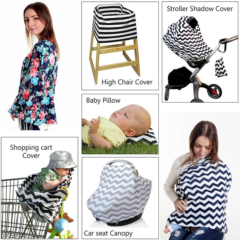 Product Introduction of Multifunction Breathable Outdoor Breastfeeding Cover Baby Nursing Covers Nursing Scarf Stroller Shadow Cover High Chair Cover 6