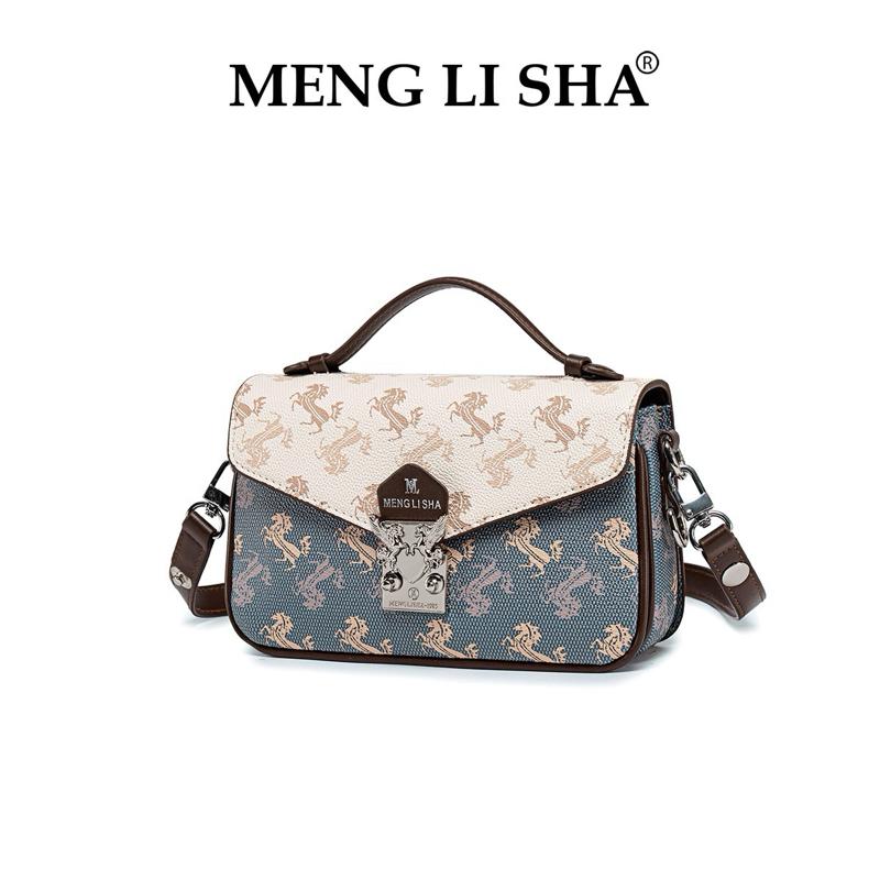 Túi xách nữ cao cấp MLS 5380-6 xanh trắng khang tuệ shop