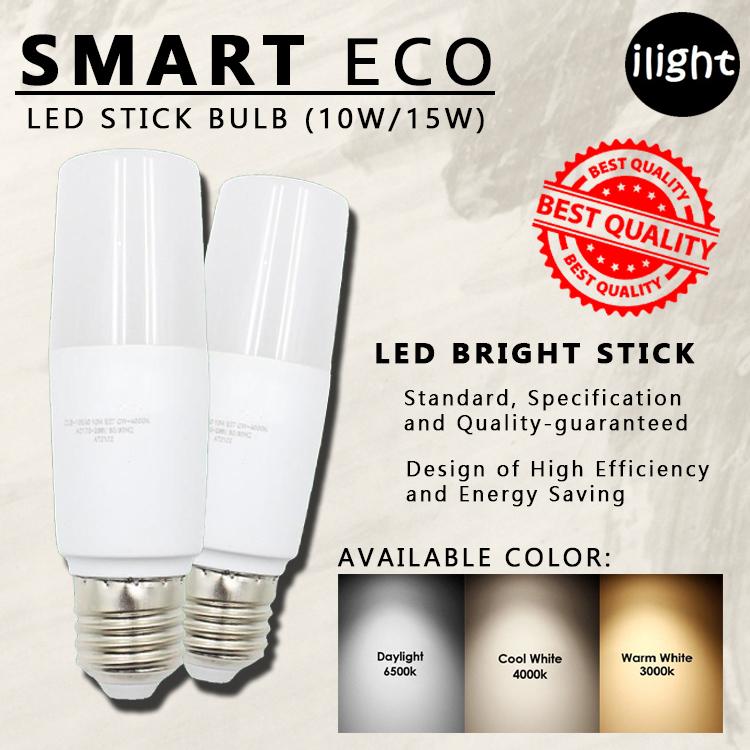 Smarteco Led Smart Eco E27 LED Stick Bulb 10W / 15W | Daylight Cool white Warm white ...