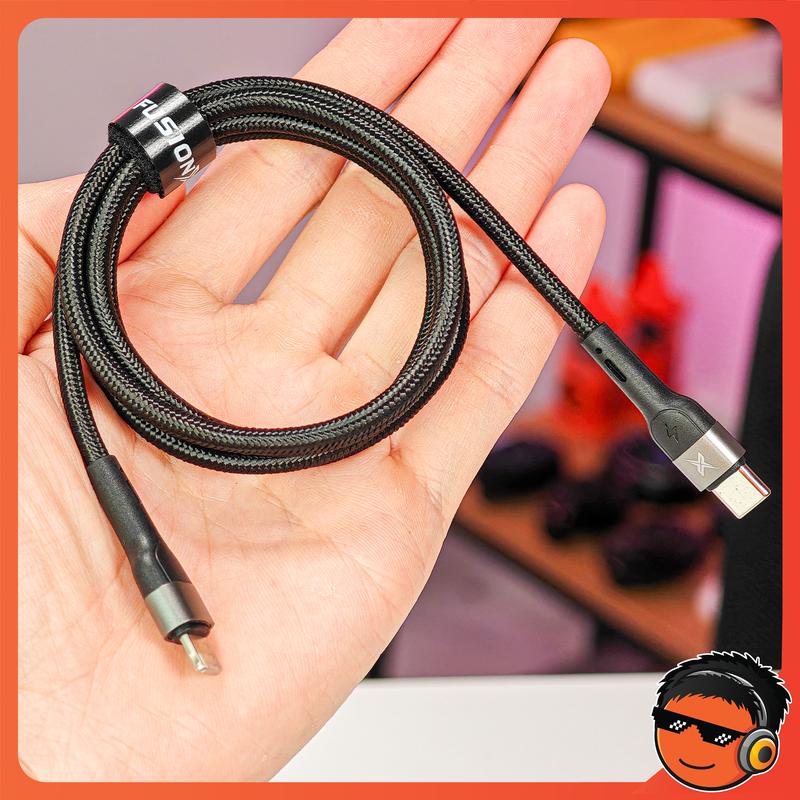 Cáp Sạc Nhanh IP, Android - Bọc Dù Siêu Bền, Sạc Nhanh C-L 27W Cho IP8 - IP14 PRO MAX, Cáp Sạc Type-C to Type-C 60W Dài 1M