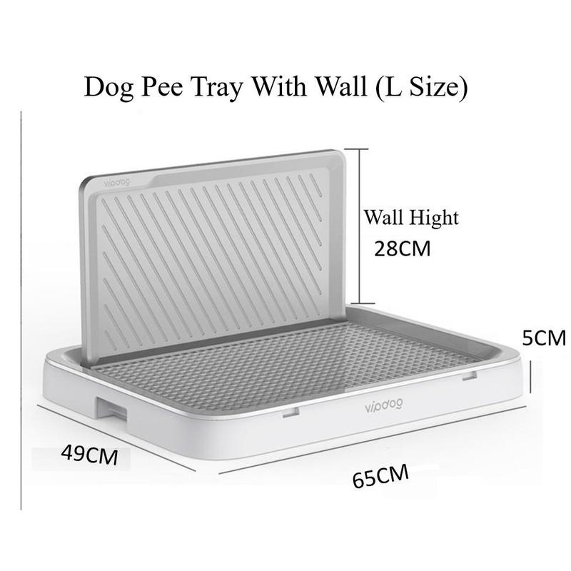 Dog Pee Tray Puppy Dog Potty Tray Dog Toilet Pet Pad Holder Dog Toilet Potty Training Tray with Wall Cover 2