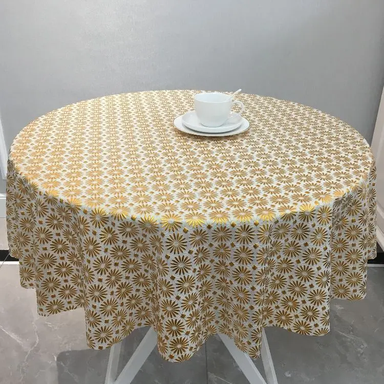 Khăn trải bàn tròn Nhỏ bằng nhựa chống thấm nước, dùng một lần, thích hợp cho Bàn cà phê, làm bằng PVC, thích hợp cho bàn ăn gia đình, có thể được tùynh