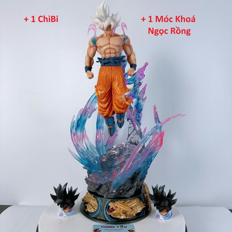 Mô Hình Goku Vô Cực,Mô hình Songoku Trong Dragonball cao 53cm có 3 Đầu Thay Thế Ongchumohinh -MH238 Toy Đồ Chơi mô hình