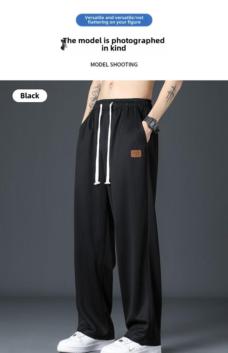 Product Introduction of Chotoya men's trouser Korean baggy pants Taslan casual pants for men Menswear Lingerie Pocket Beige Plain Tropical 17