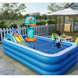 Ready Stock Kolam Renang Anak Jumbo 3 Rings Kolam Renang Keluarga Tiup Besar Family Inflatable Swimming Pool Luar Expertkolam