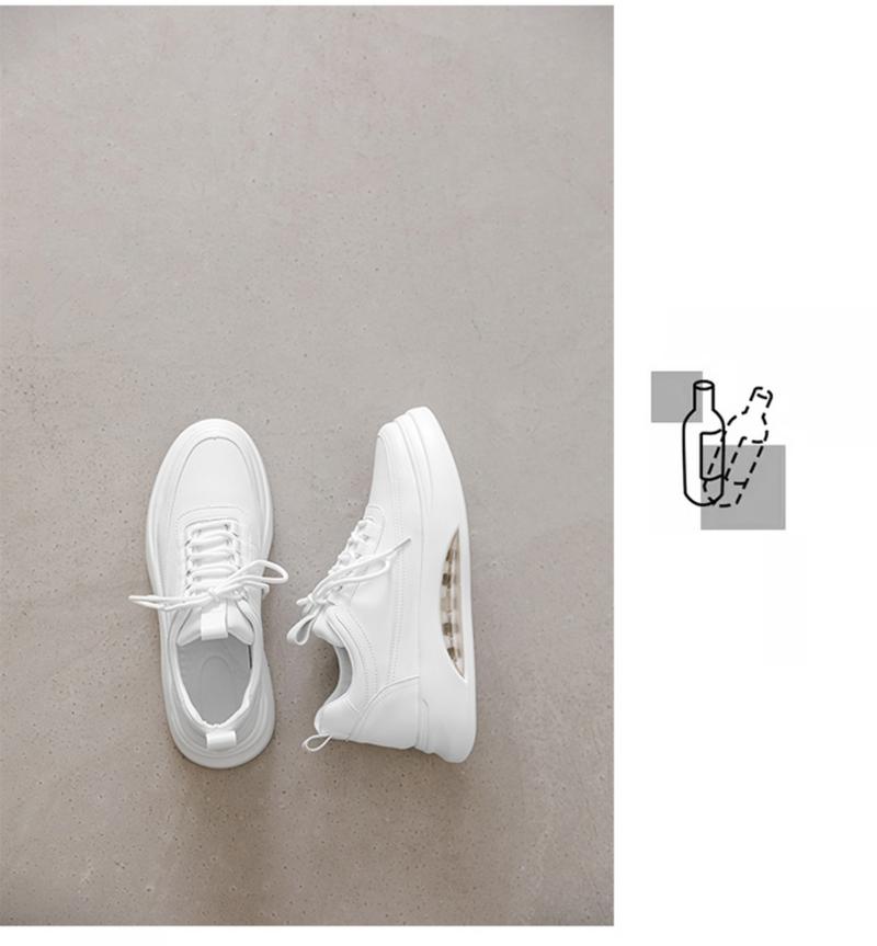 Product Introduction of Air Cushion White Shoes for Men, New Autumn Trendy Versatile Casual Shoes, Men's Fashion Shoes, Thick-Soled Height-Increasing Sneakers 8