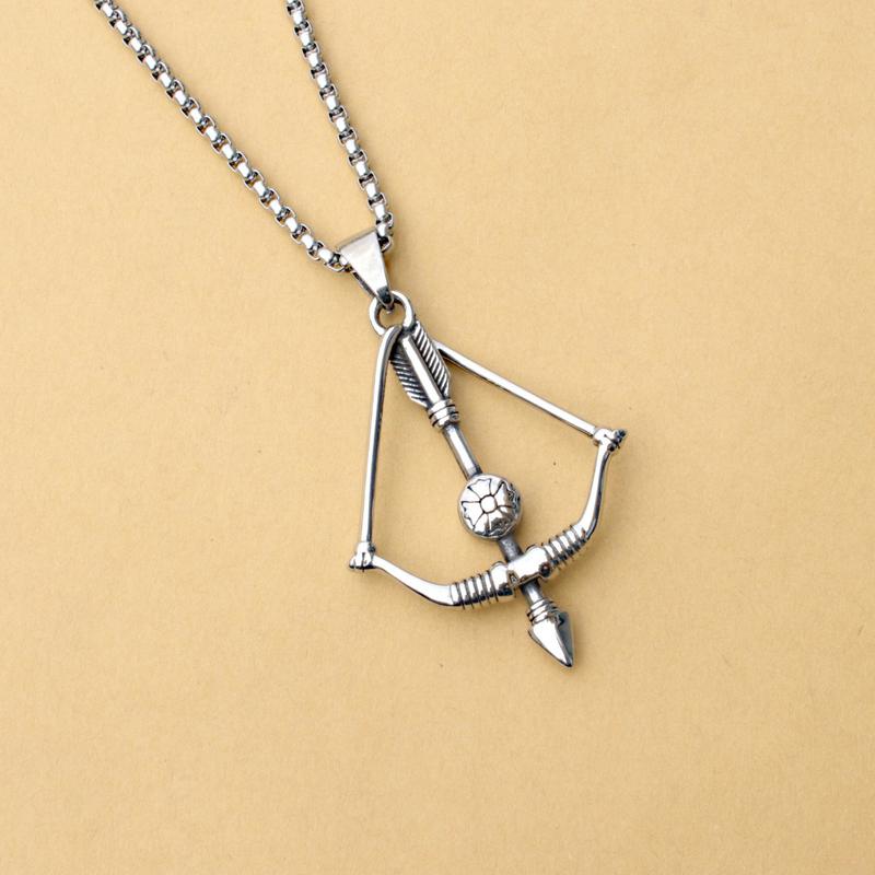 Product Introduction of Titanium Steel Korean Style the Arrow of Love Men's Accessories Pendant 5