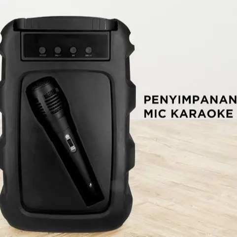 SPEAKER BLUETOOTH BASS 6.5 INCH KARAOKE MKC KIMISO-3391 6.5 -INCH BLUETOOTH SUARA OUTDOOR OUTDOOR RAISING BASS DENGAN MIKROFON DENGAN MIKROFON K SPEAKER TARI PERSEGI PERSEGI 7