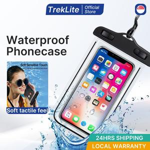 [TrekLite] 7.2-inch universal waterproof cell phone pouch Portable Waterproof Phone Case Full View Transparent Phone Pou