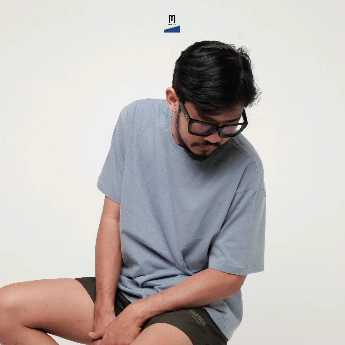 Merchcons basic tshirt - STONEBLUE