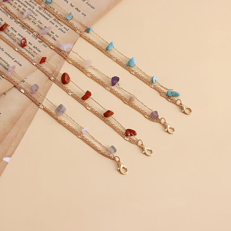 Waist Chain Multi Circle Faux Turquoises Jewelry Bohemian Adjustable for Daily Wear 6