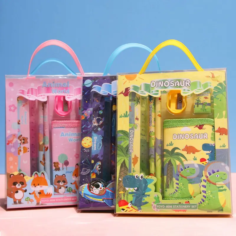 KP126 - SET STATIONERY ANAK ALAT TULIS 6 IN 1 ALAT TULIS SEKOLAH PERLENGKAPAN SEKOLAH SET ALAT TULIS PERALATAN SEKOLAH LENGKAP Peralatan 4