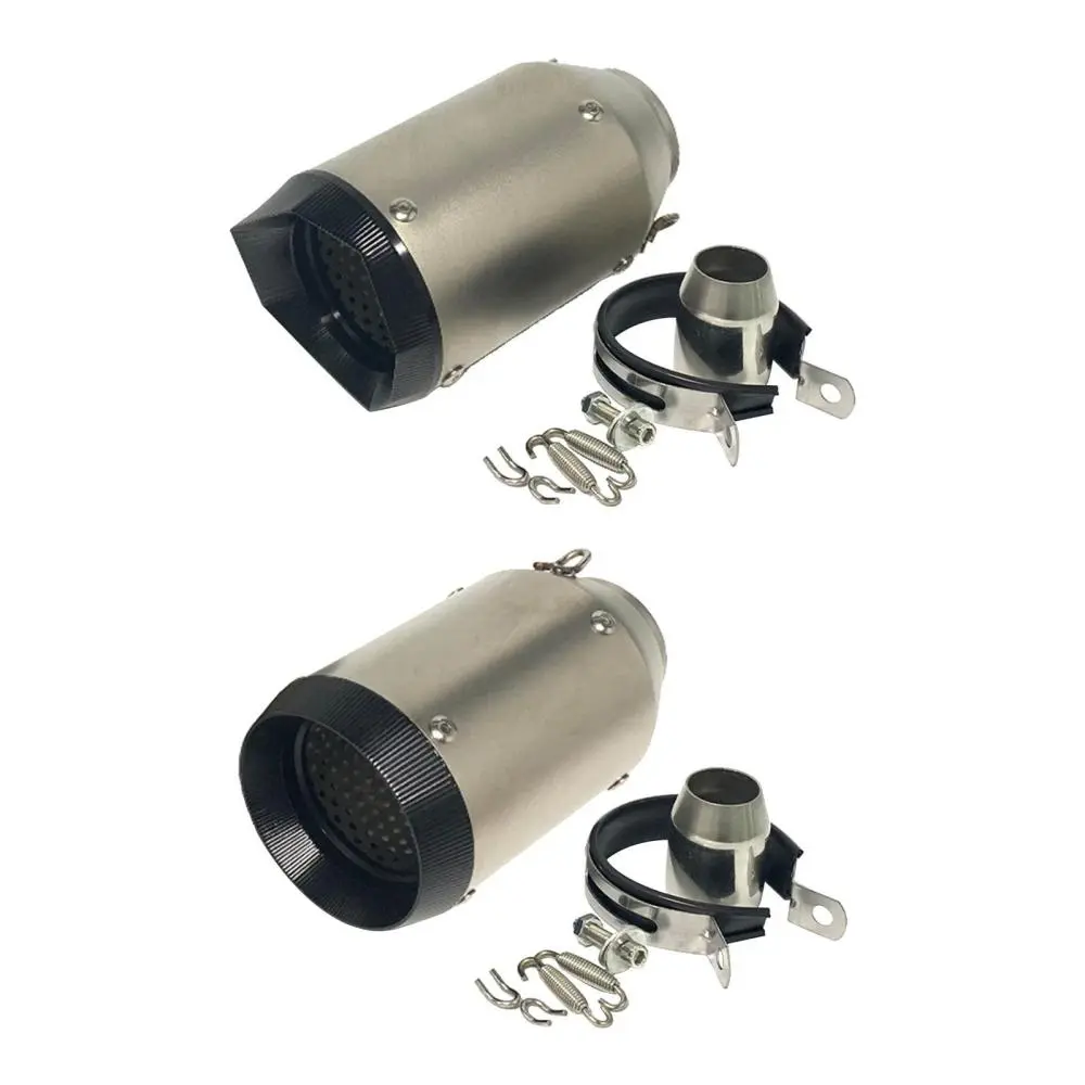Exhaust Muffler Repair Parts Silver Sturdy Easy Installation Stainless Steel Exhaust Tip for Gsxr1000 S1000rr R1 R6 Z900