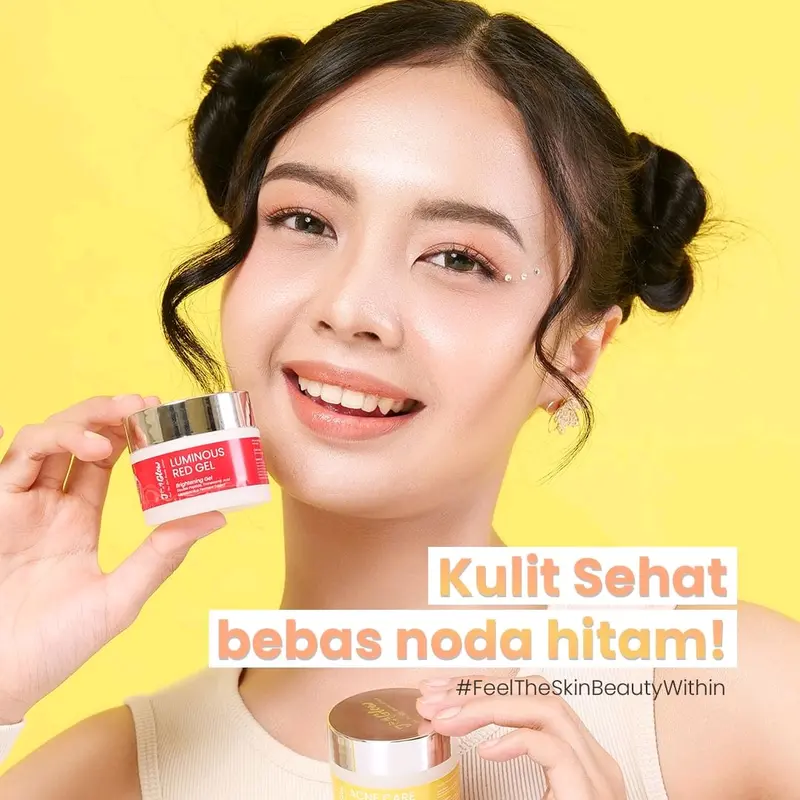 JGLOW - Luminous Red Gel- 12,5 gr Mencerahkan Wajah Acid Hitam Pencerah Muka Kusam Perawatan Pelembab Mengencangkan Berminyak 3
