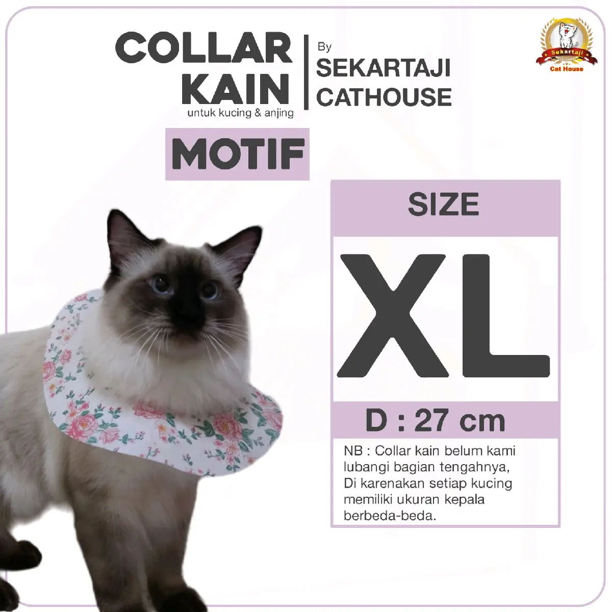 Paket 10pcs collar kain size XL