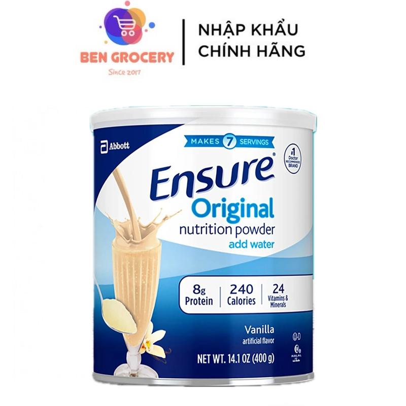 Sữa bột Ensure Original Vanilla 400g nội địa Mỹ Mẫu mới date 04/2026