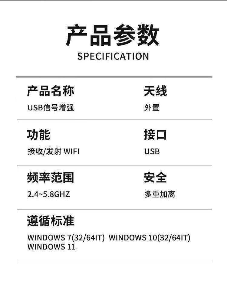 Product Introduction of 2024[2696 People Collection] WiFi Signal Amplifier Repeater Wired Extender Home Speed-up External Wireless Network Card 2