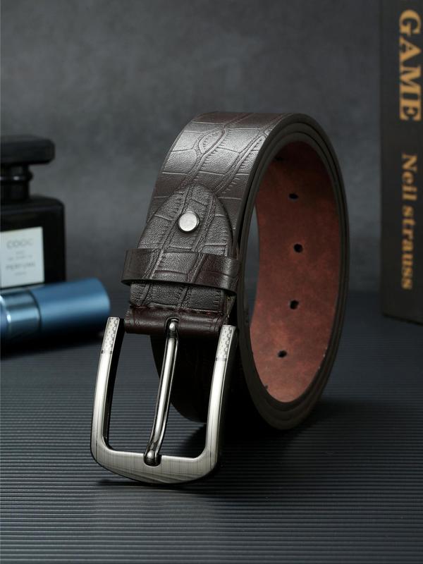 Men's Vintage Fashion All-match Belt, Casual Business Belt for Jeans Trousers, Daily Clothing Decoration, Trendy Exquisite Belt for Birthday Gift 0
