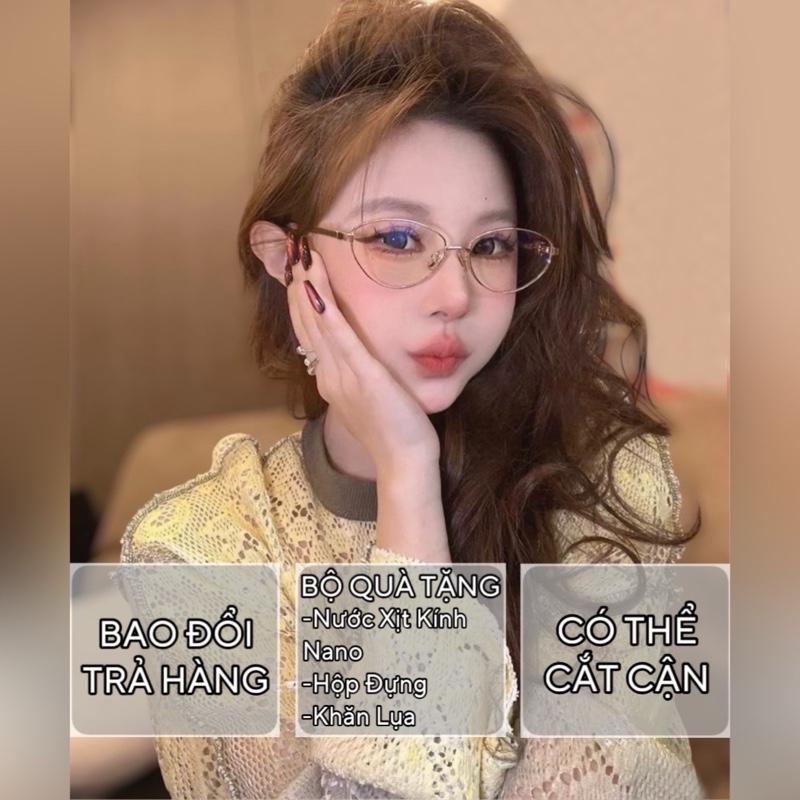 Kính mắt CL mẫu mới, gọng kính cận cao cấp L1 gọng hợp kim Titan - kính mắt women Mắt Kính