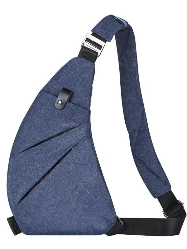Women's Casual Solid Color Zipper Fanny Pack, Fashionable Versatile Chest Bag for Daily Used, Casual Trendy Versatile High-quality Daily Commuting Bag 0