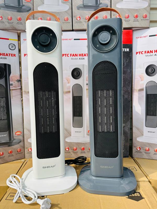 Máy sưởi Gốm SHRAP, quạt sưởi ấm phòng, có chế độ đảo chiều, không gây khô da